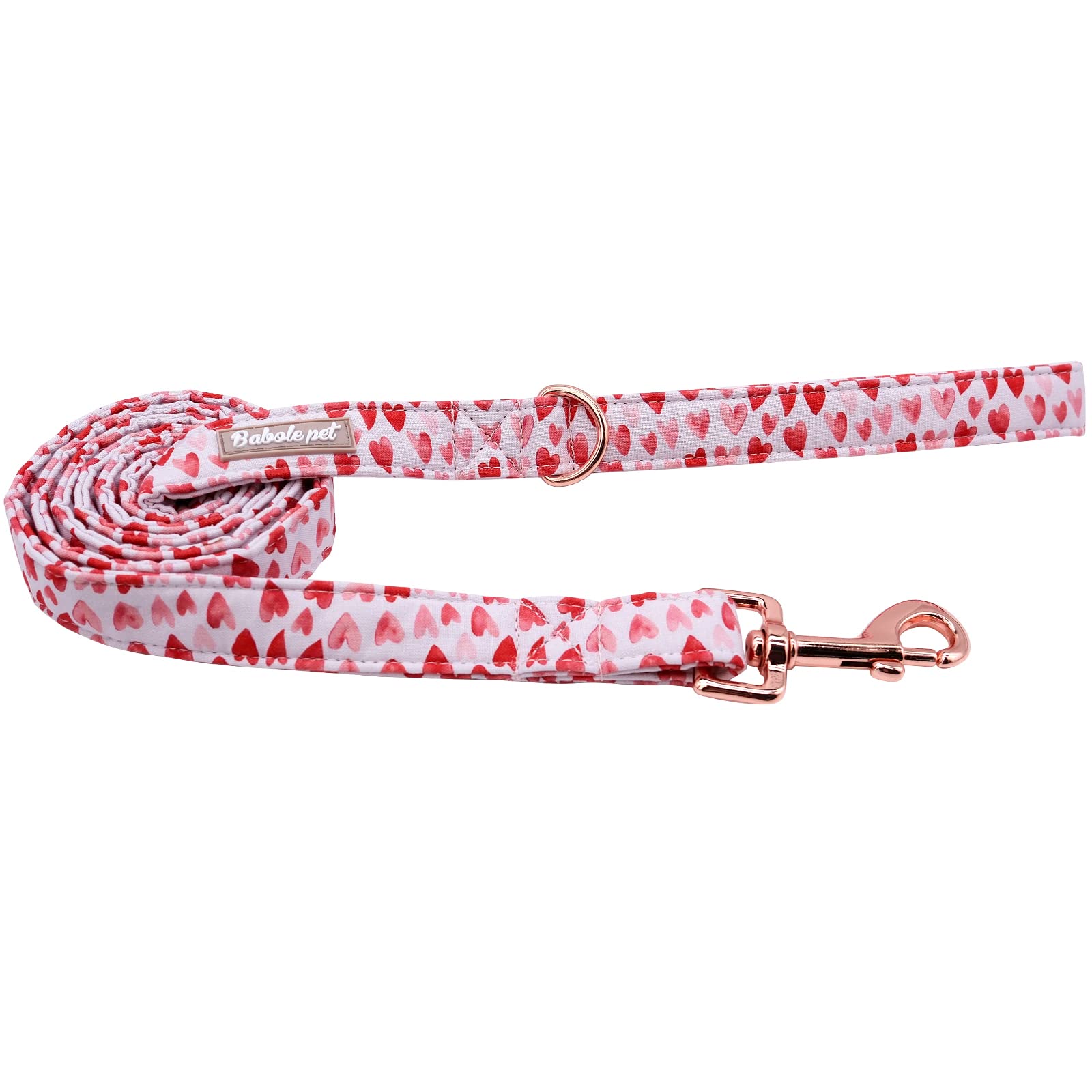 Babole Pet Valentine'S Day Dog Leash,Durable Handmade Dog Leashes With Soft Handle,Manual Dog Leashes Matching White Red Pink Love Dog Collars For Small Medium Large Dogs,Xs,Lenth 120Cm