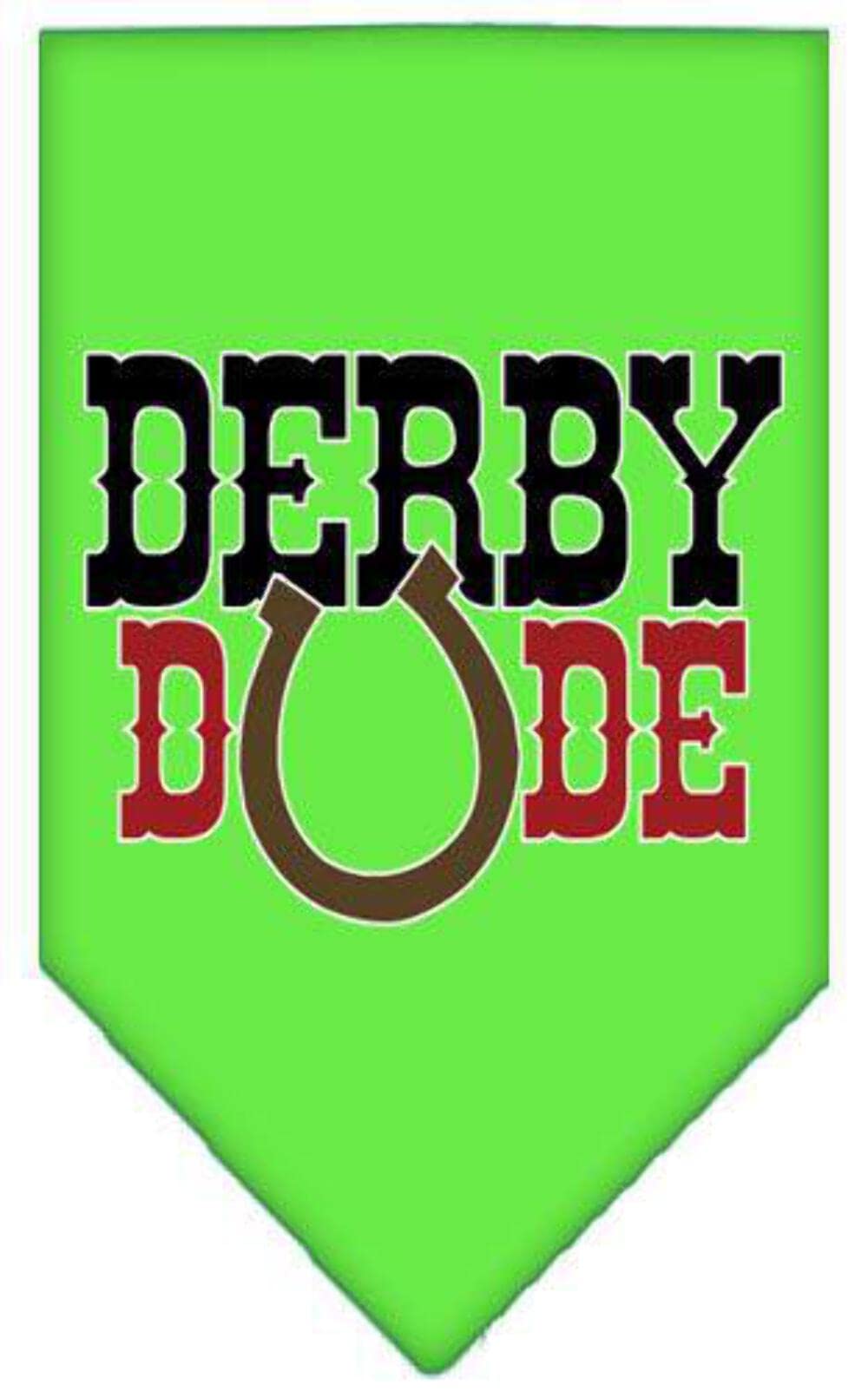 Mirage Pet Product Derby Dude Screen Print Bandana Light Pink Large