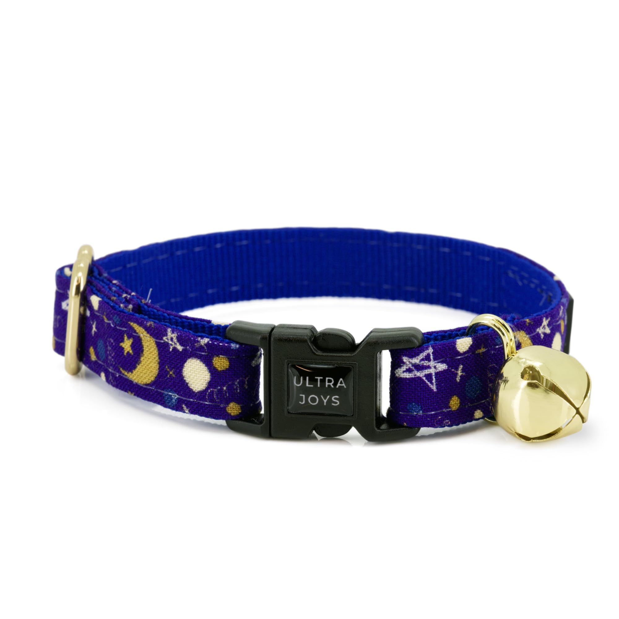 Ultra Joys Breakaway Cat Collar With Bells - Boy & Girl Cat Collars, Luna Large