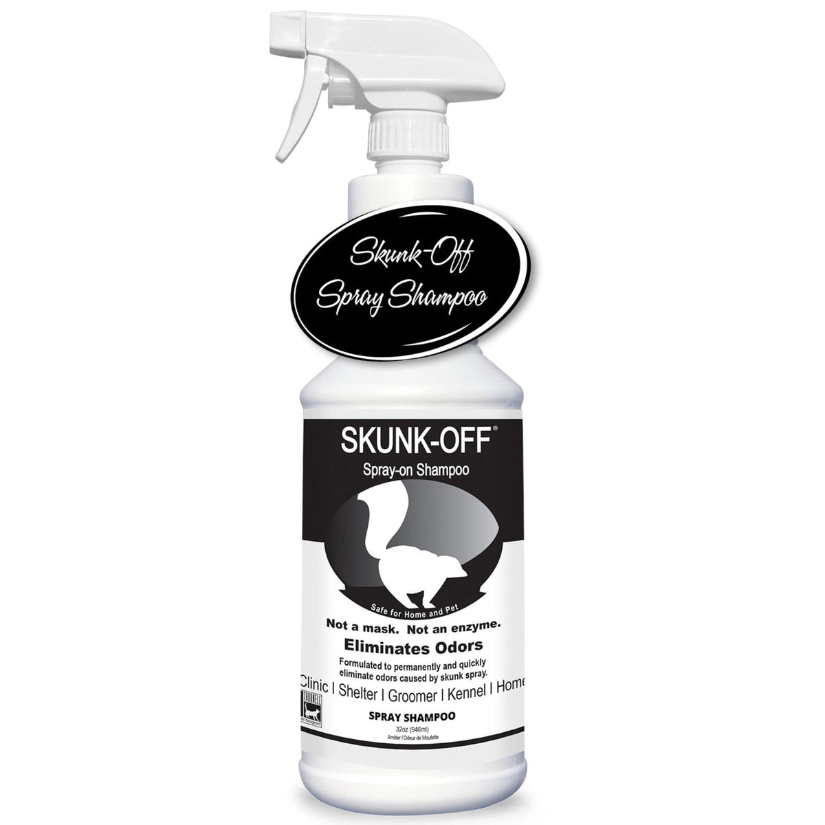 Skunk-Off Shampoo Spray, 32Oz