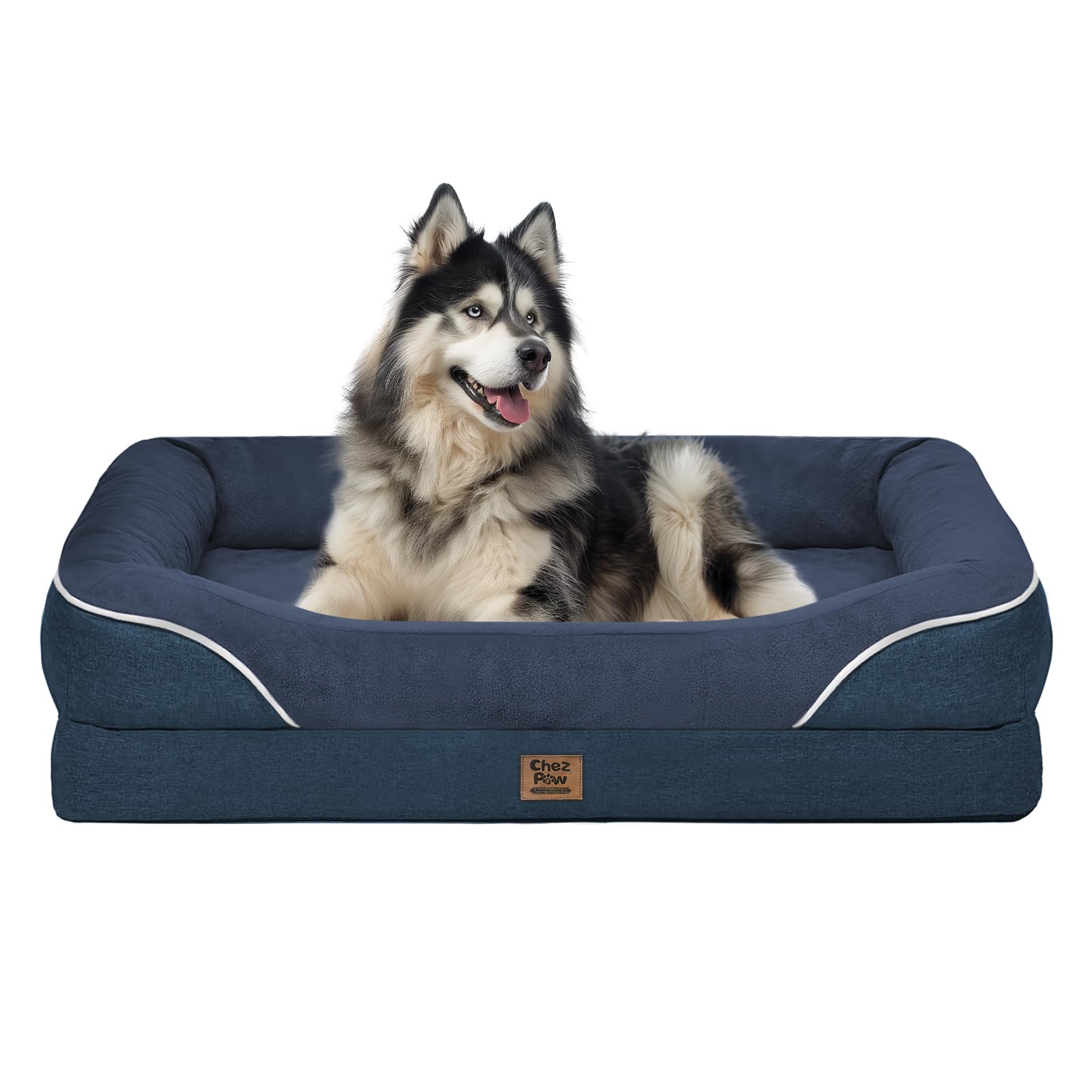 Washable Orthopedic Large Dog Bed - Extra Large Dog Bed With Bolsters Removable Orthopedic Foam Support Dogs Beds For Xl Large S