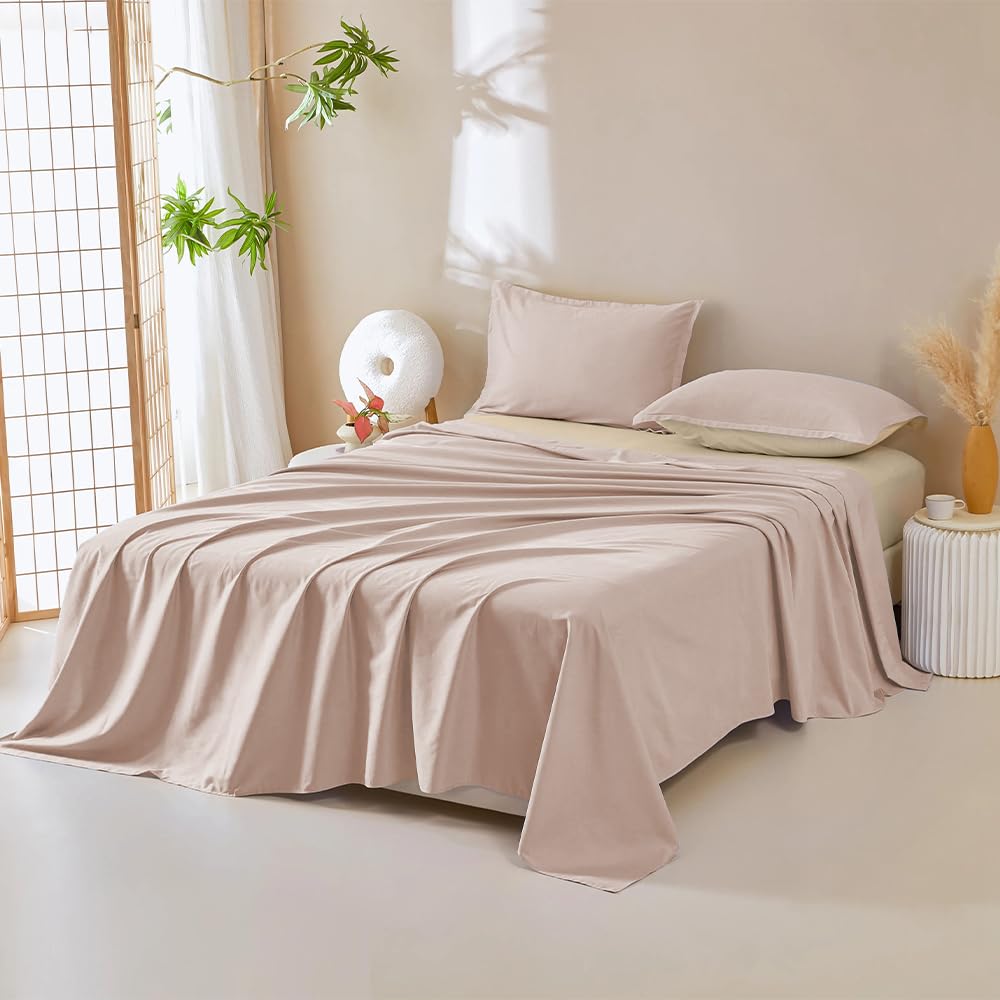 Dujuike Waterproof Bed Cover For Dog And Cats,Pet Hair Resistant Bed Sheet Cover, Protective Bed Liner Cover With 100% Waterproof Breathable Thin Fabric (Cal King/King 98 * 90 Inch, Camel)