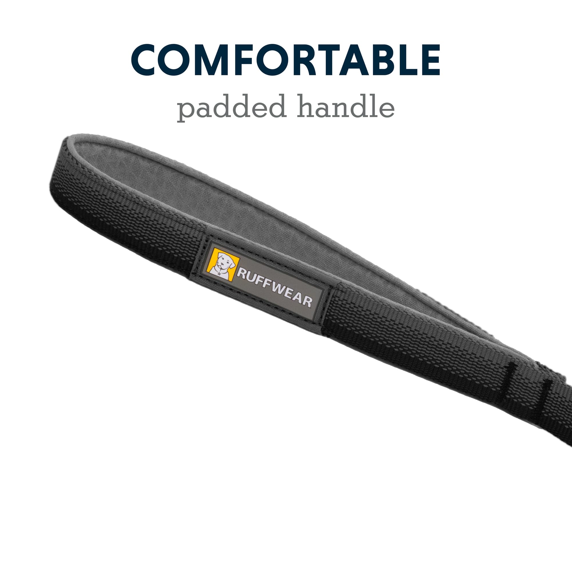 Ruffwear, Front Range Dog Leash, 5 Ft Lead With Padded Handle For Everyday Walking, Basalt Gray