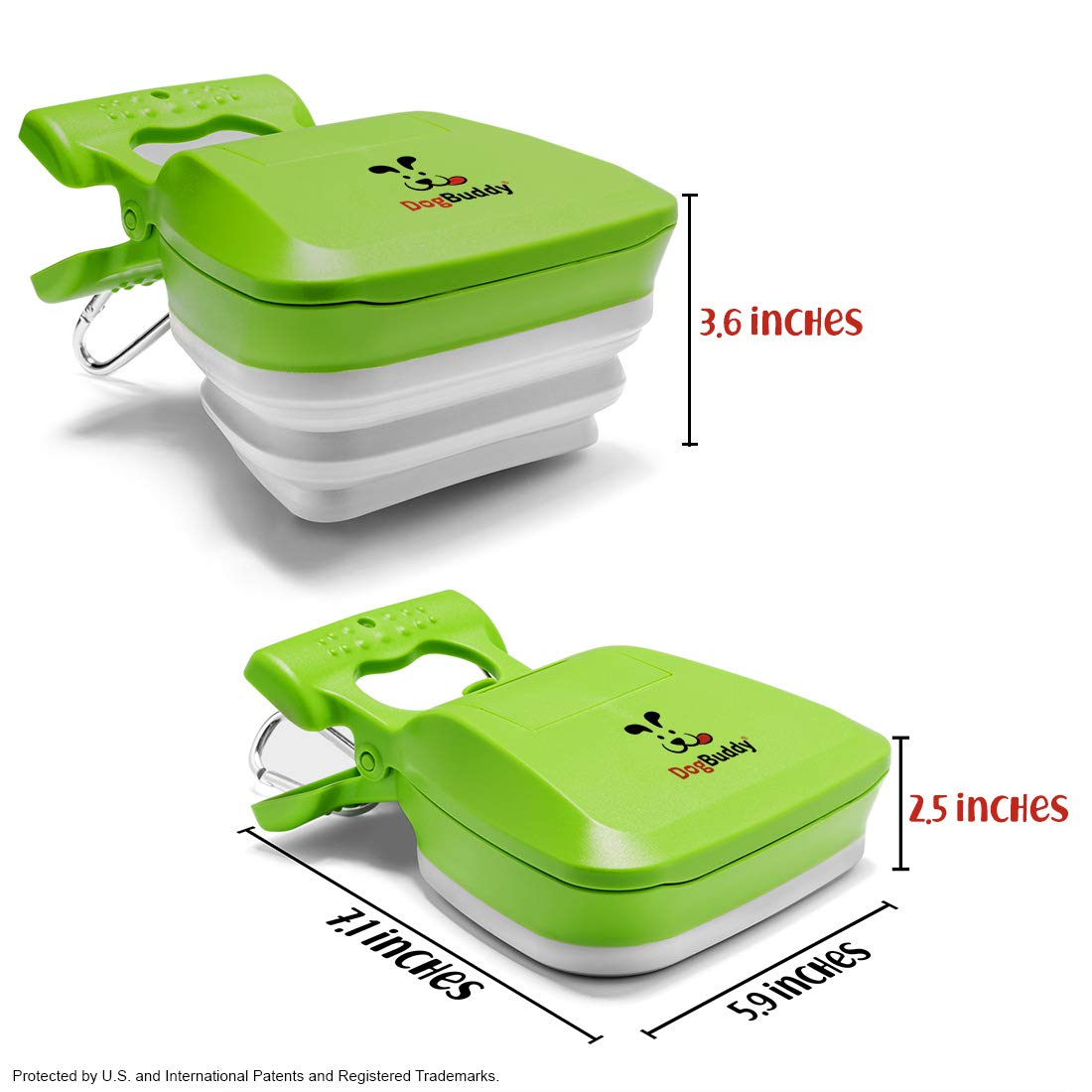 DogBuddy Pooper Scooper, Portable Dog Pooper Scooper, Poop Scooper for Small and Large Dogs, Pooper Scooper with Bag Attachment,