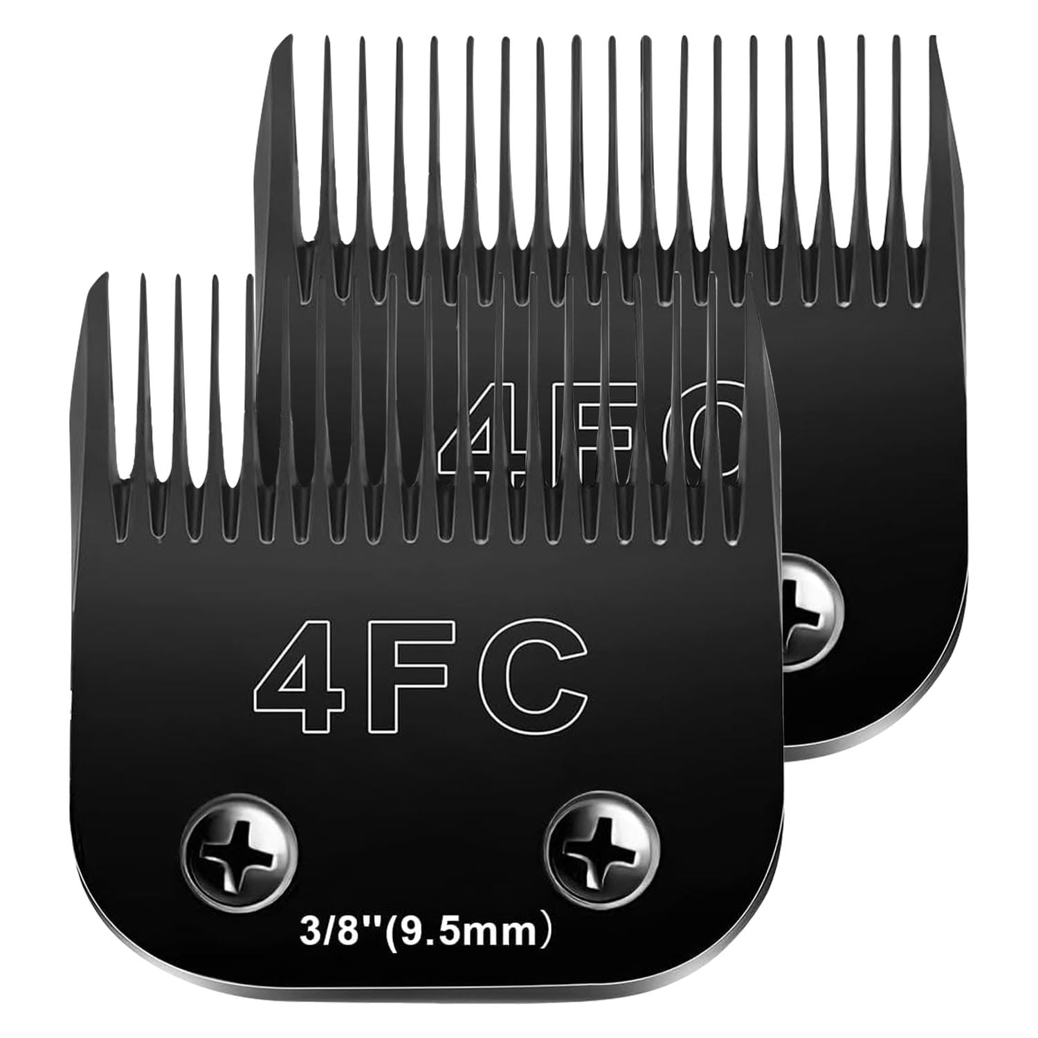 2Pcs 4Fc Blades Dog Grooming Blades Compatible With Andis Dog Clippers,Dog Clipper Blades Compatible With Oster A5,Wahl Km10 Dog