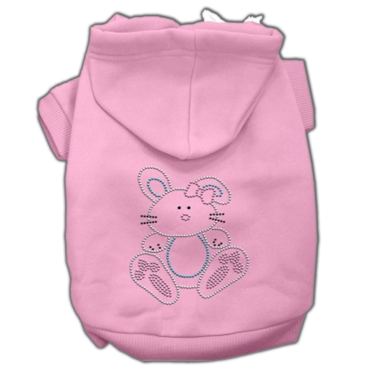 Mirage Pet Products 20' Bunny Rhinestone Hoodies, 3X-Large, Pink