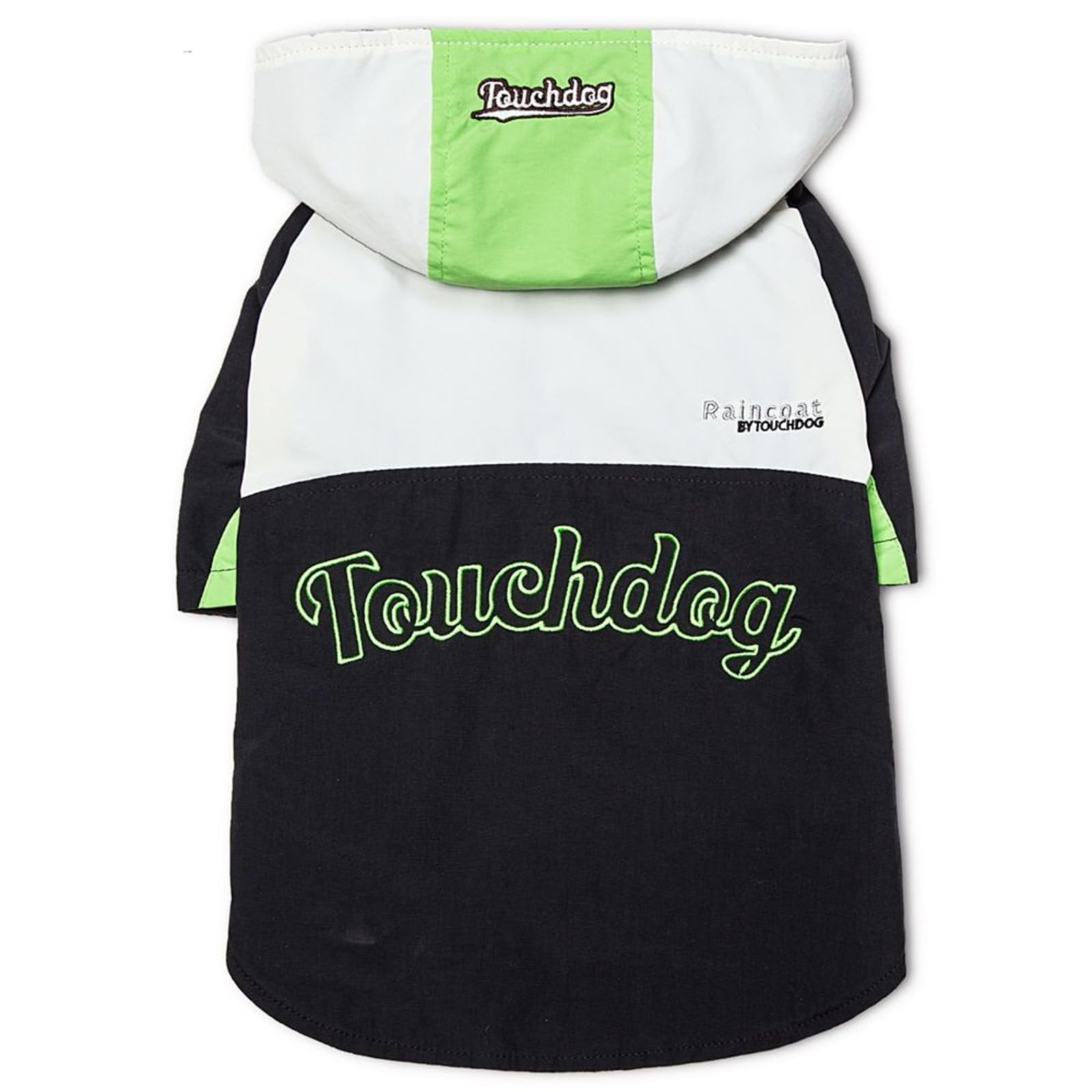 TOUCHDOG 'Mount Pinnacle' Waterproof and Windproof Fashion Designer Insulated Pet Dog Coat Ski Jacket Hooded Raincoat, Large, Black