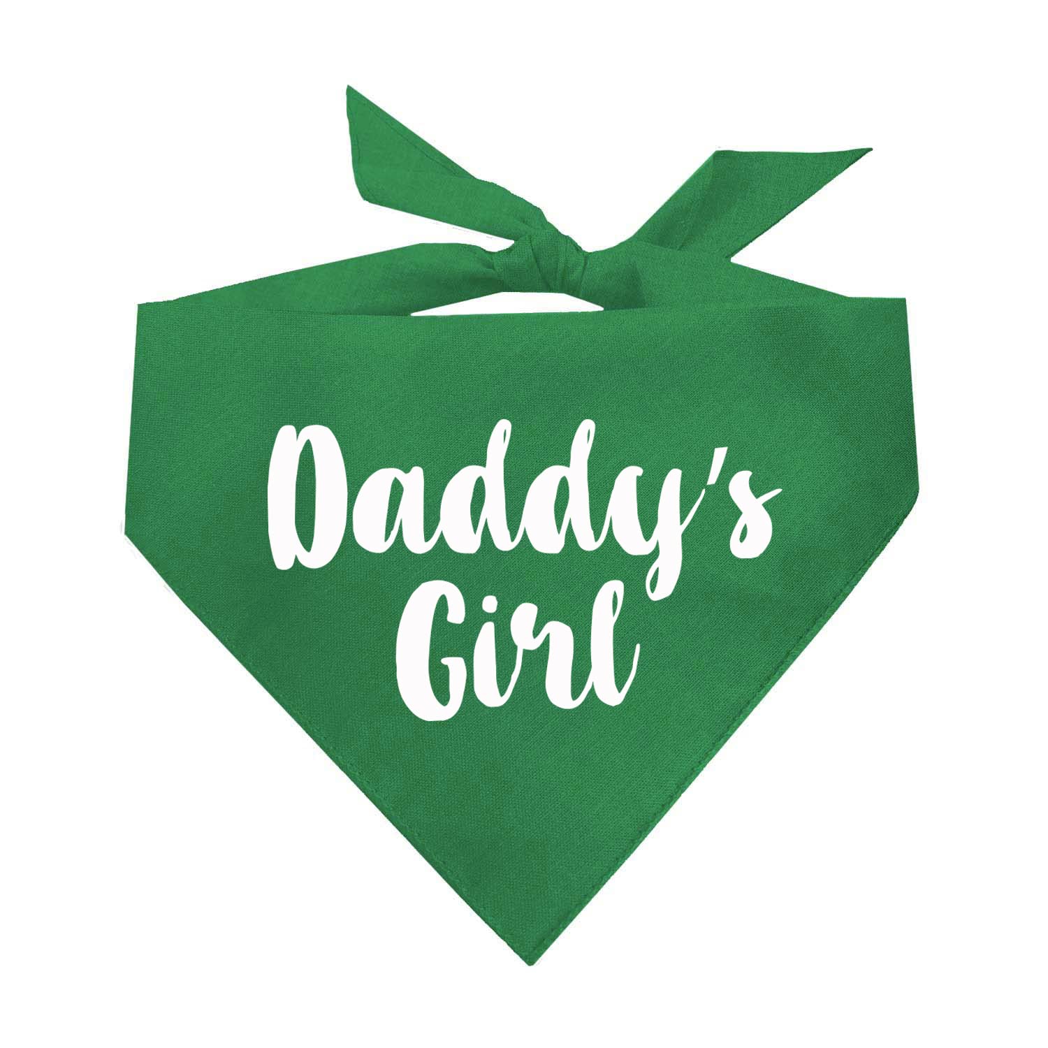 Daddy'S Girl Father'S Day Dog Bandana (Green, Os 5)