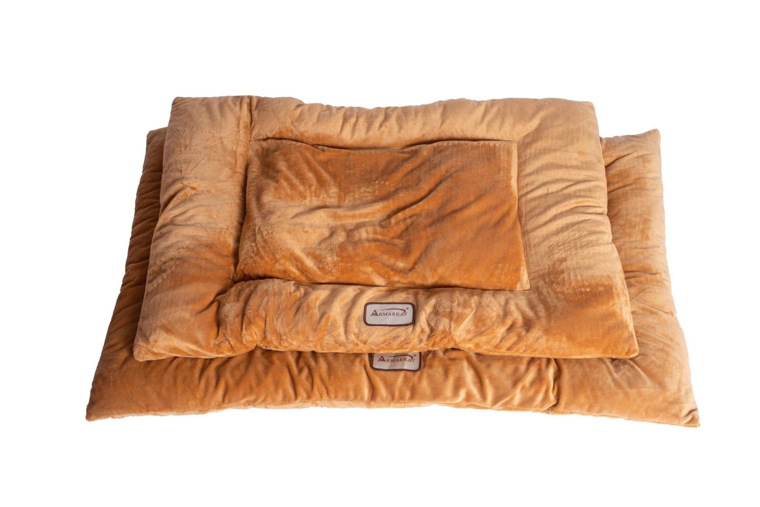Armarkat Pet Bed Mat 35-Inch By 22-Inch By 3-Inch M01-Large, Brown (M01Czs-L)