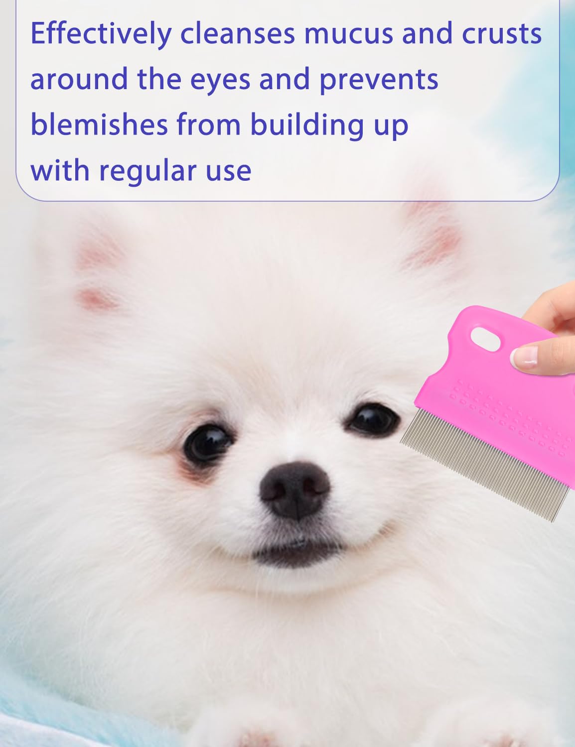 Flea Comb For Cats Dogs, 8 Pack Flea And Lice Grooming Comb Set For Cats, Pet Grooming Tools For Small, Medium & Large Pets (Pin