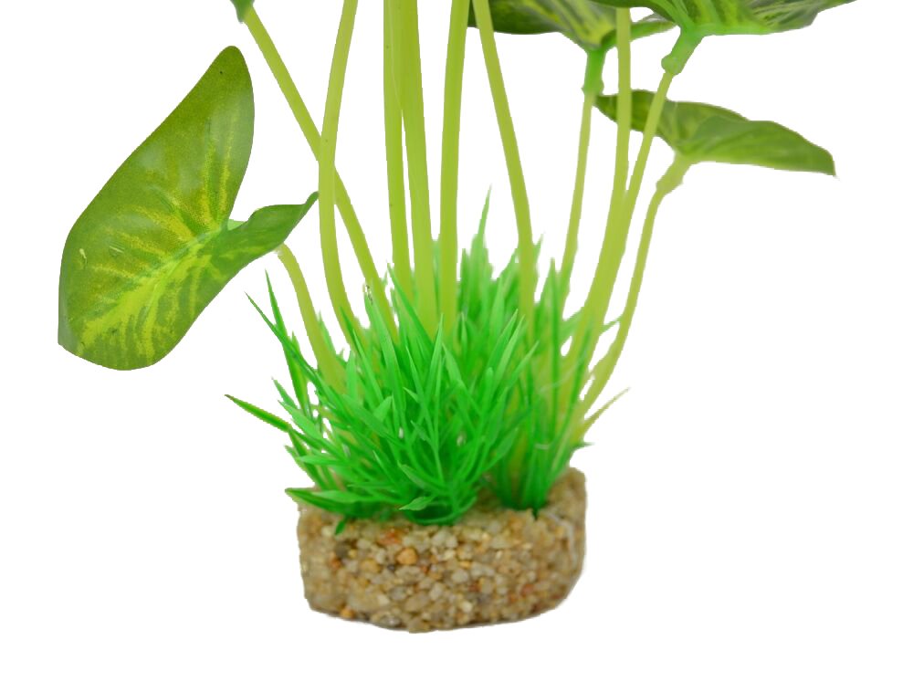 CNZ Aquarium Decor Fish Tank Decoration Ornament Artificial Plastic Plant Green, 9.5-inch