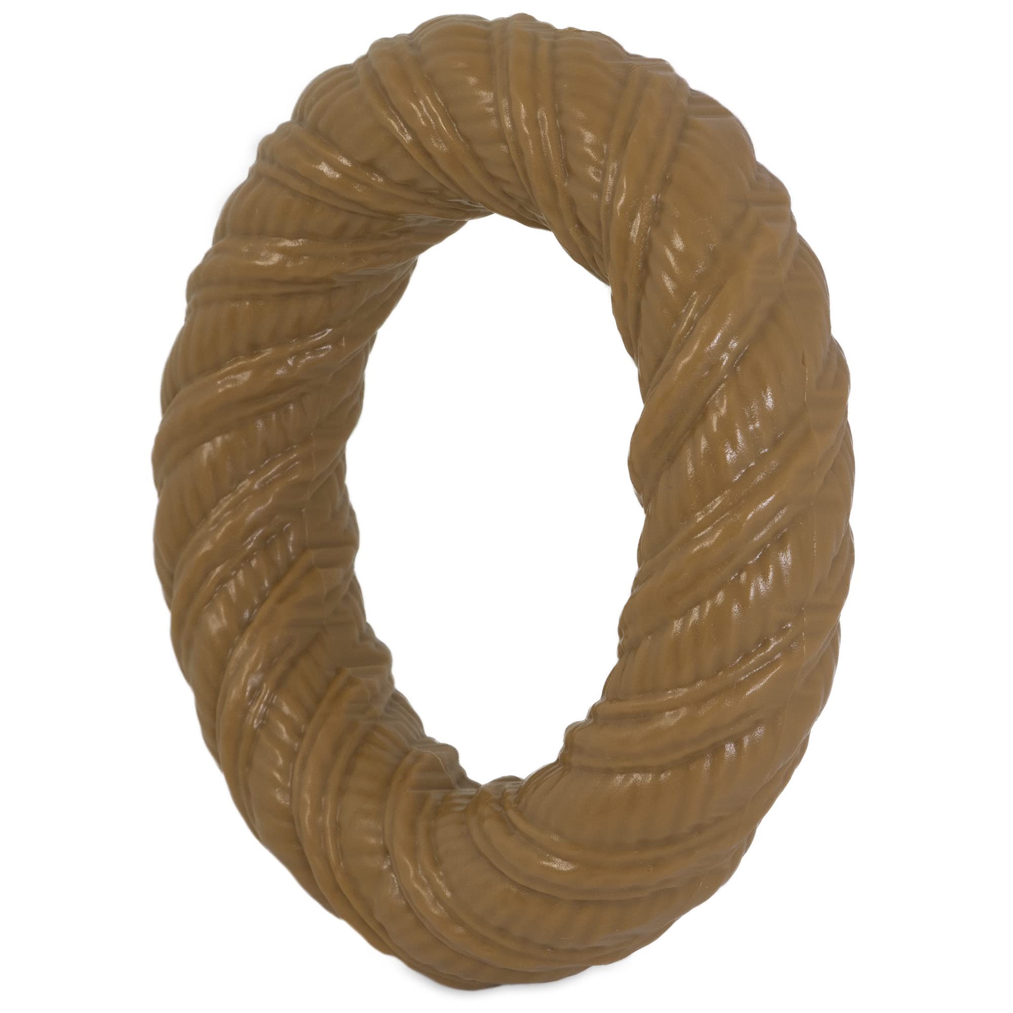 Pet Qwerks Chew Ring Barkbone - Durable Dog Toys For Moderate & Aggressive Chewers - Peanut Butter Flavor - 5.75'