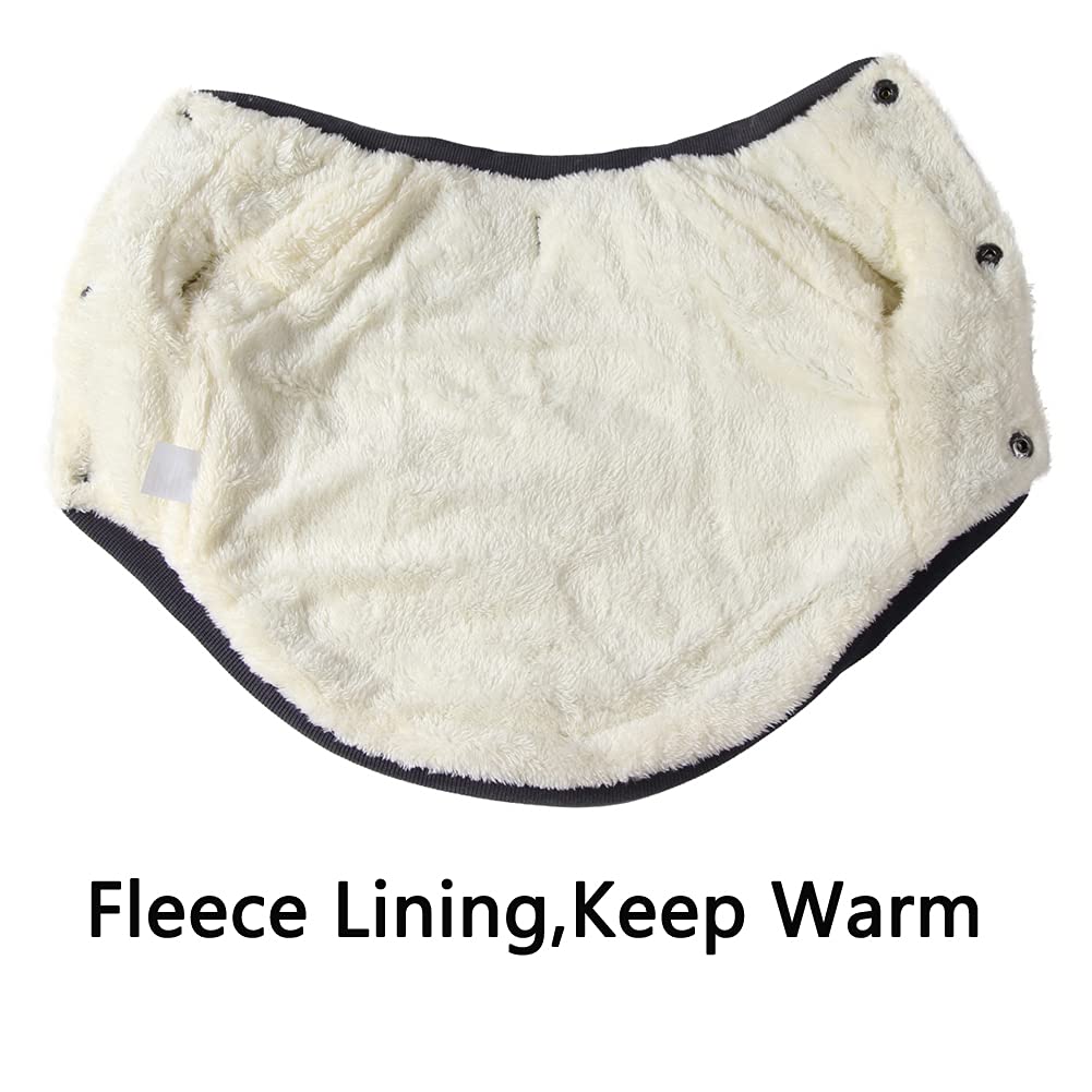 Vecomfy Fleece Lining Warm Dog Coats For Small Dogs Waterproof Puppy Jacket With Front Legs For Winter Green Camo Xs