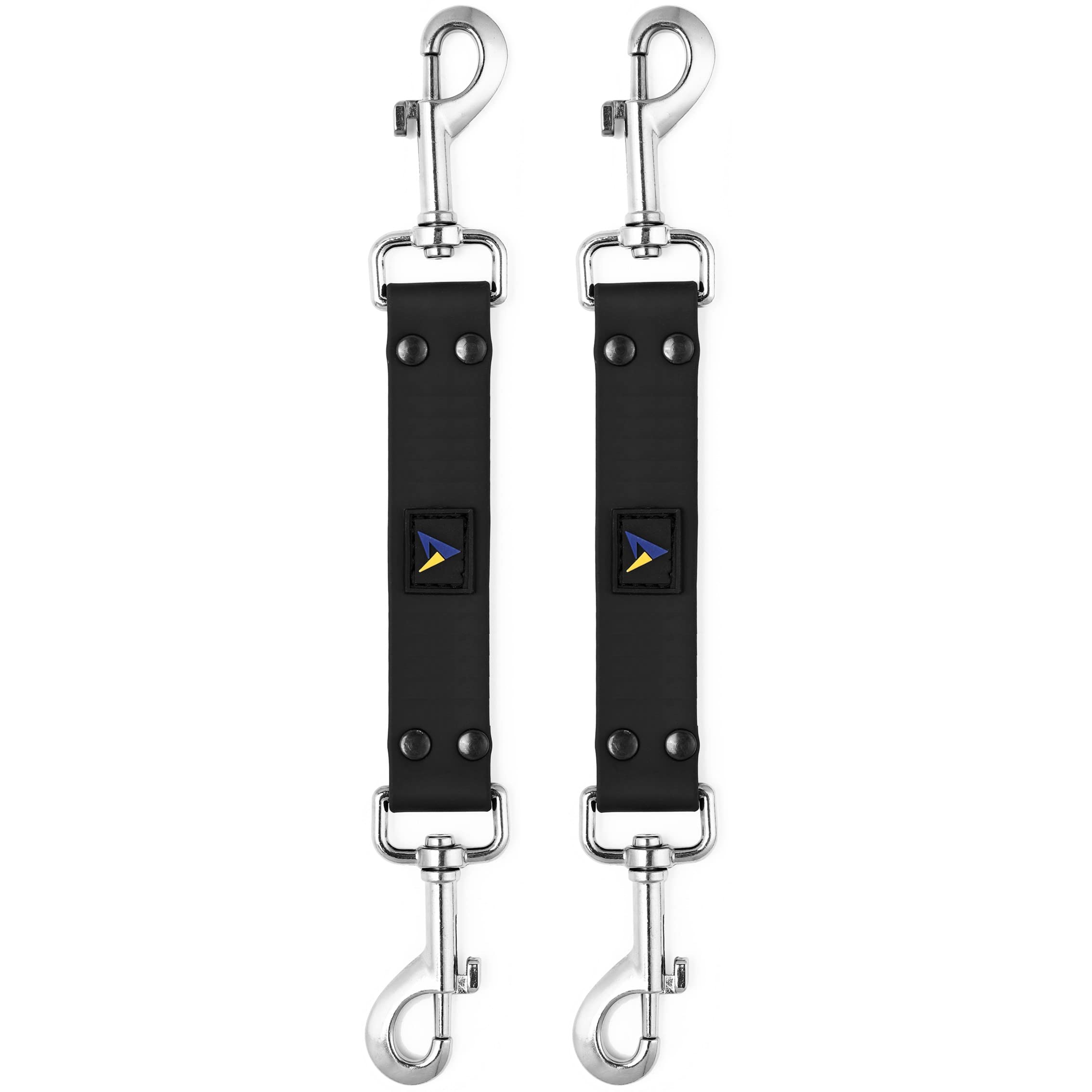 DEYACE Dog Collar Safety Clip, 2 Pack Waterproof Heavy Backup for Prong Collar, Dog Harness Collar Leash Connector (10-Inches, B