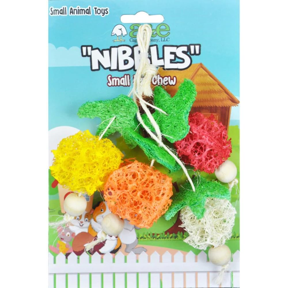 A&E Cage Company 52400956: Toy Loofah Eggplant/Mouse