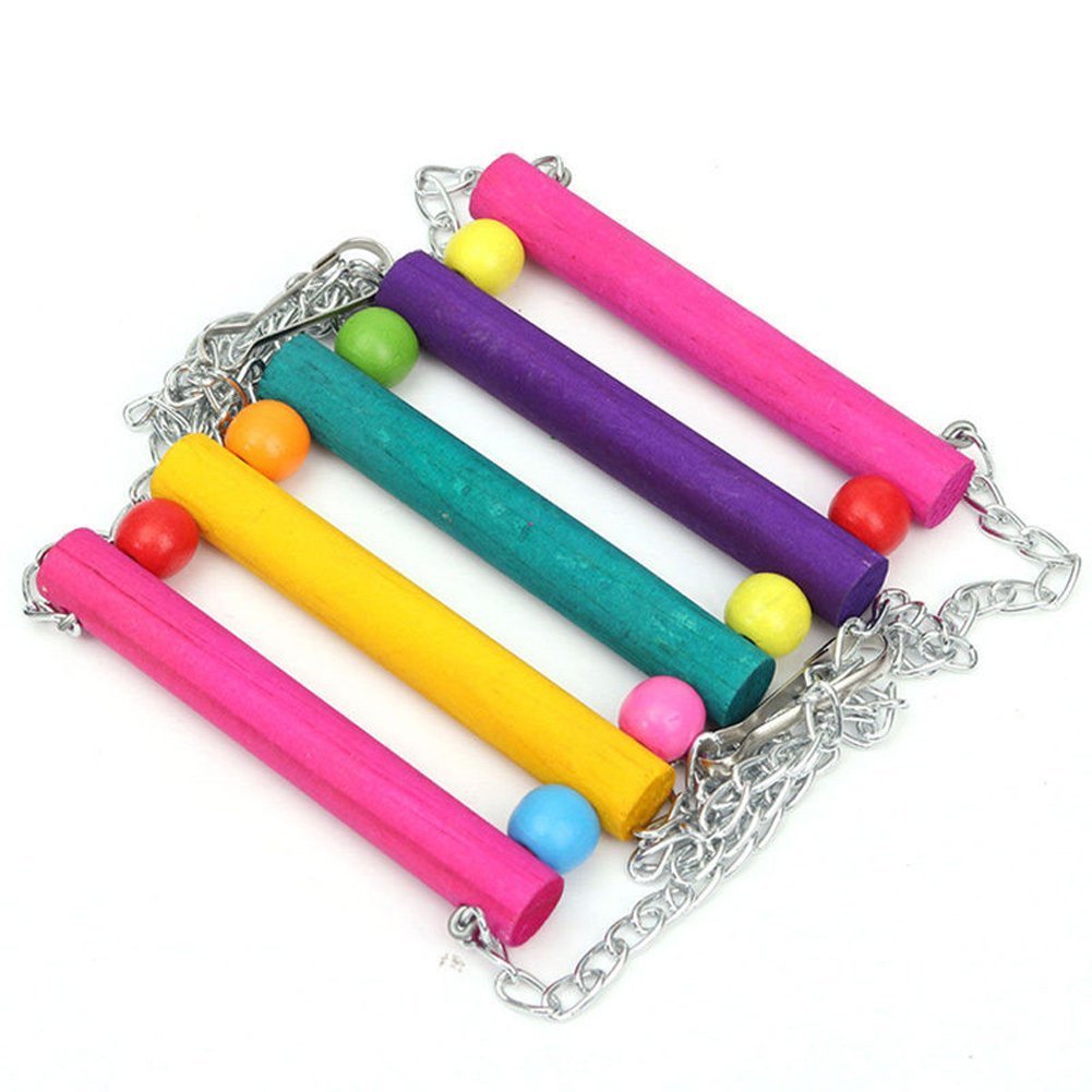 Vktech® 5Pcs Pet Bird Parrot Parakeet Budgie Cockatiel Cage Hammock Swing Toy Hanging Toy (Style A)