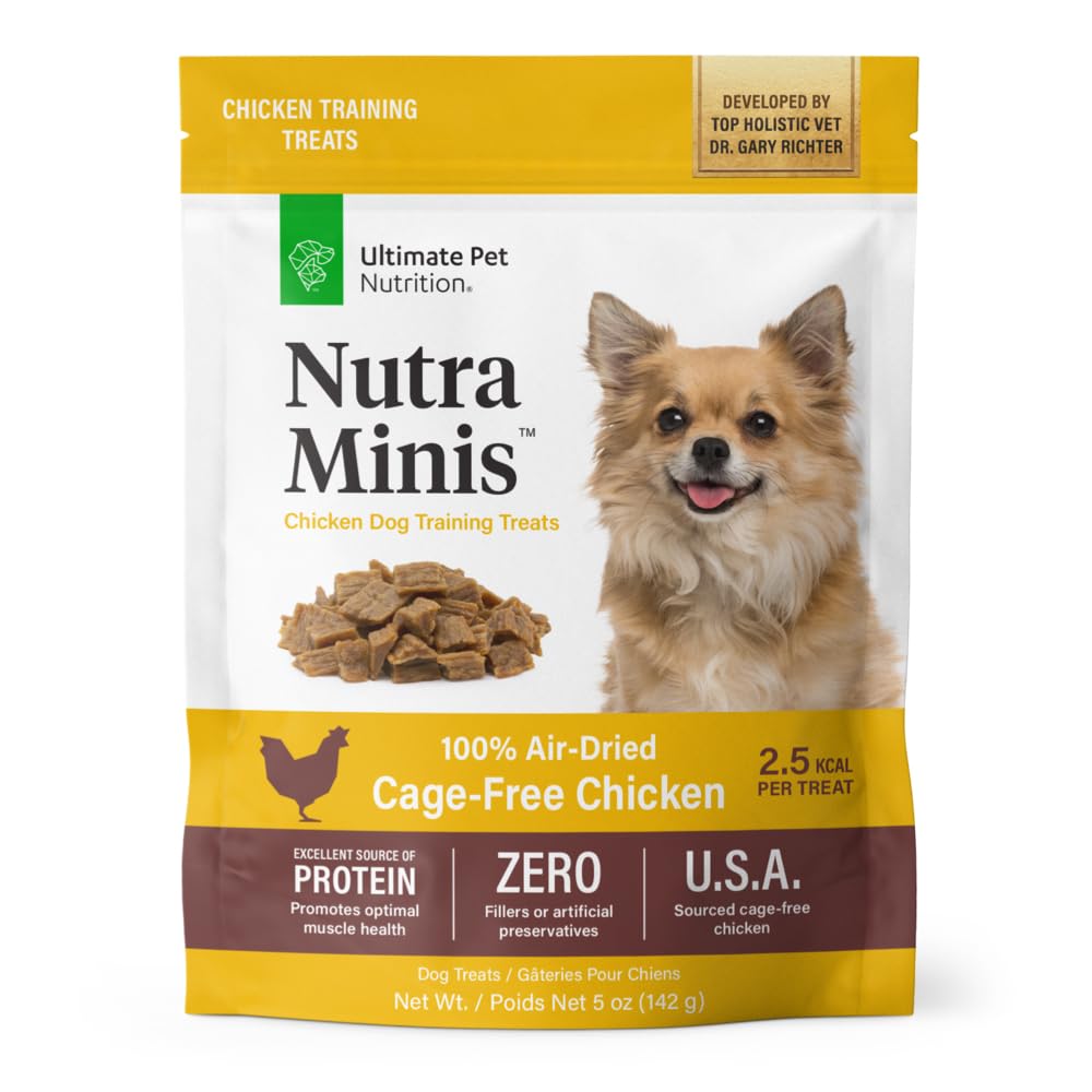 ULTIMATE PET NUTRITION Nutra Minis Dog Air-Dried Training Treats (5 oz) (Chicken)