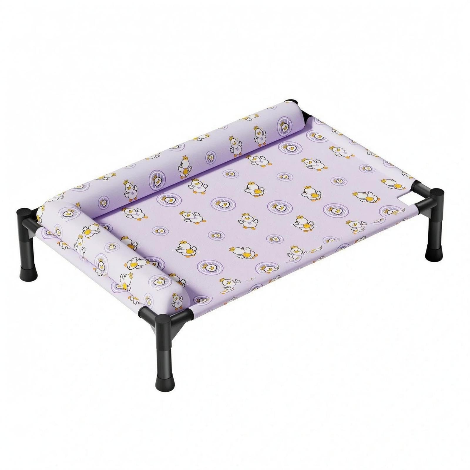 Dog Bed with Bolster Removable Cover Bolster Pet Bed Easy to Clean M LPillow Crown Duck