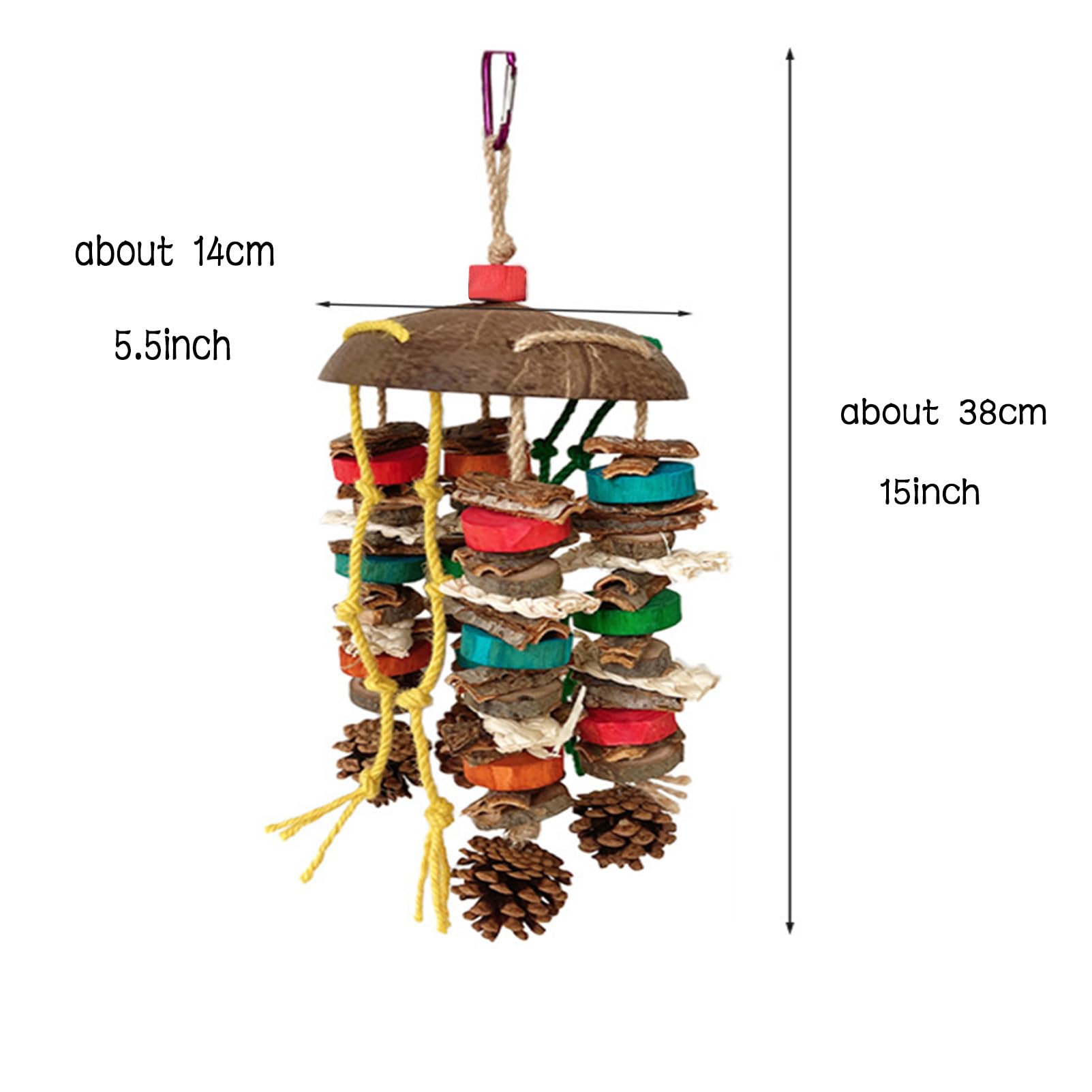 Bird Chew Toys Bird Toys, Hanging Chew Toys For Large Birds Parrot Toys For Large Birds Bird Cage Accessories For Parakeet, Afri