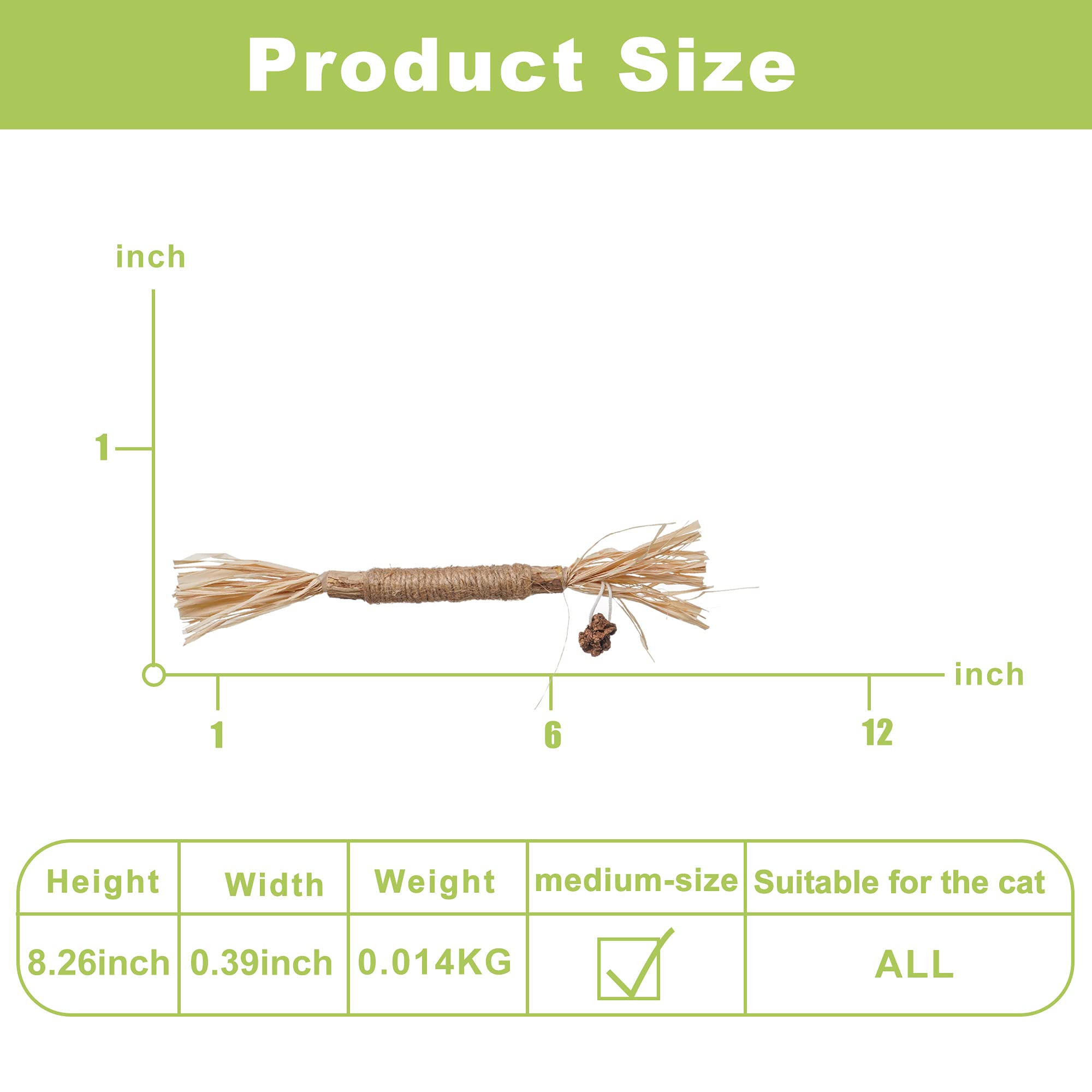 PAZS GIFT Catnip Toy Cat Toys Catnip Toy cat chew Toy cat Kicking silvervine Stick Teeth Cleaning Cute Kitten Teething Indoor I