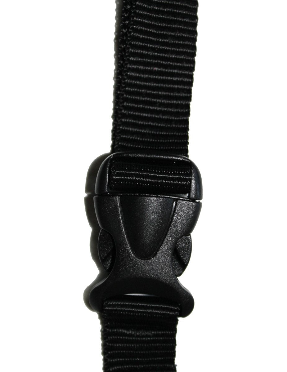 Hands Free Leash System 1' Wide Black Adjustable Waist 29'-52'