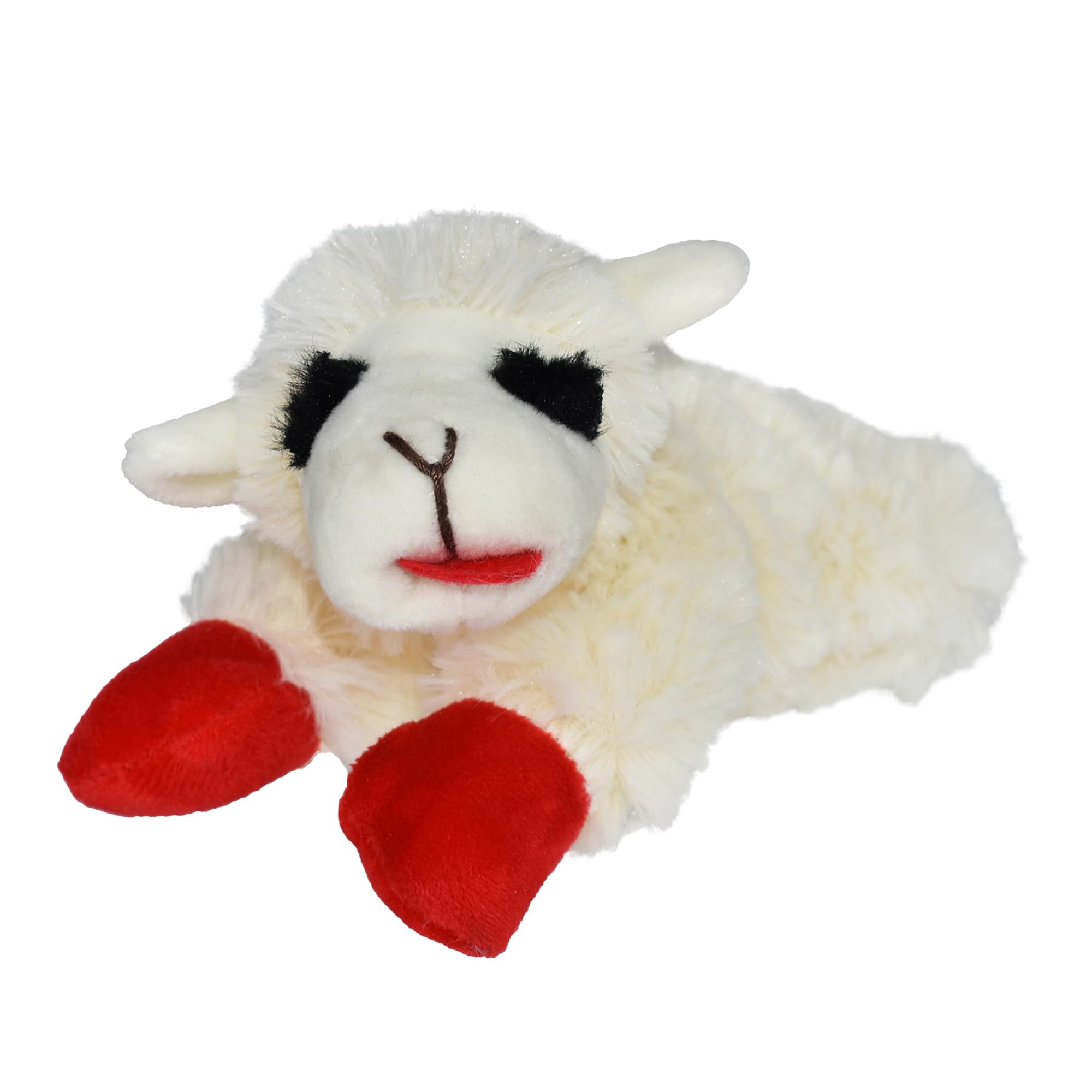 Multipet Lamb Chop Dog Plush Toy - Squeaky Dog Toy for All Dogs - Extra Soft Plush Dog Toy - Stuffed Animal Dog Toy for Cuddling