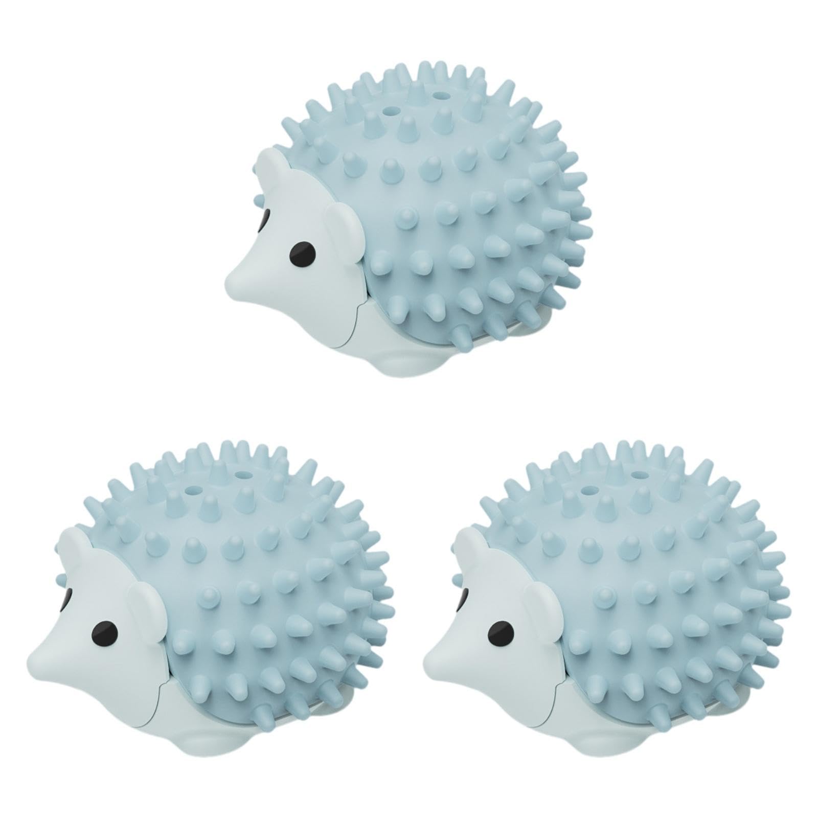 Ecomistiq 3 Pieces Catnip Toys Balls Kitten Toy Cute Cat Ball For Kitty Blue| Toys| Supplies |Pet