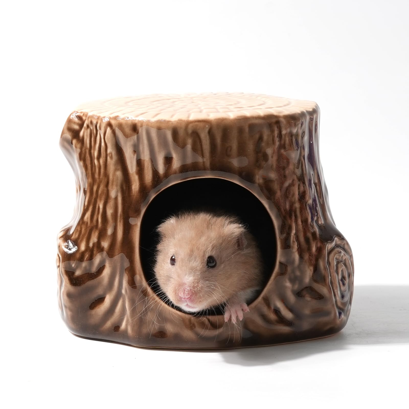 Zhilishu Ceramic Hamster Hideout, Hamster House And Habitat, Syrian Hideout Decor Cool Bed For All Season Gerbil, Mice Guinea Pi