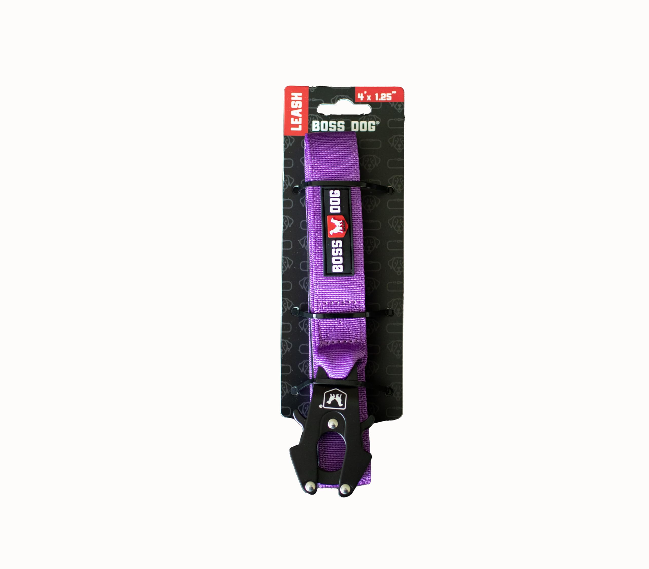 Boss Dog Tactical Leash, Purple, 4 Ft