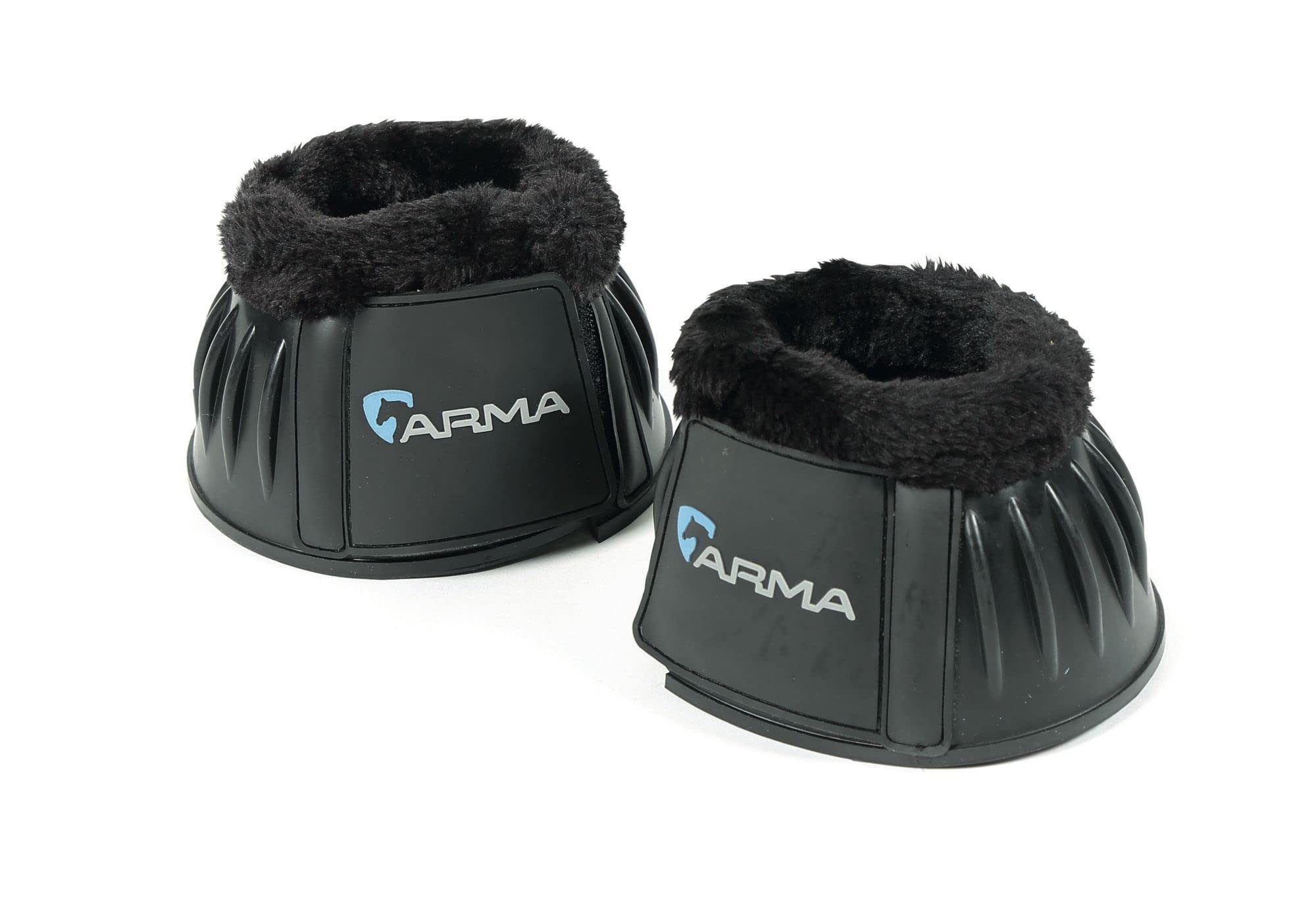 Shires ARMA Fleece Trim Bell Boot (Black, X-Full)
