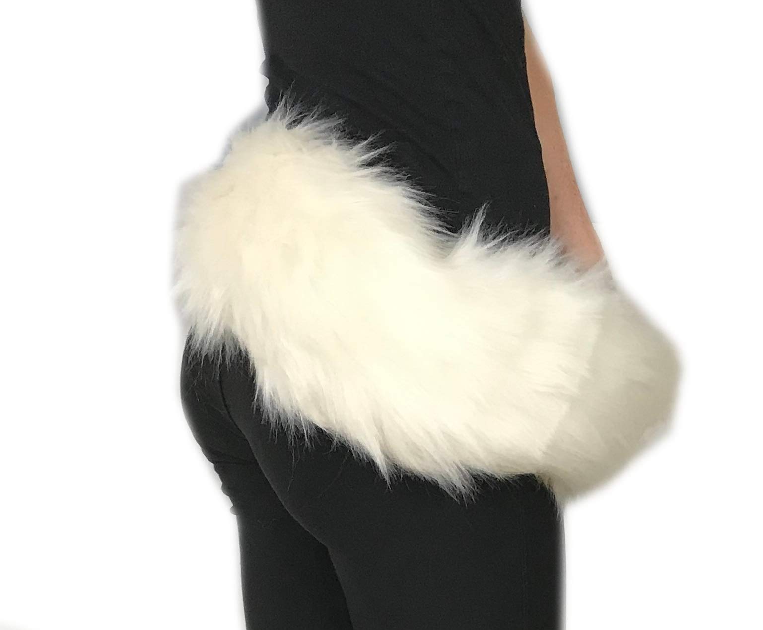 Bianna Creations Long Faux Fur Animal Luxury Tail, Cosplay, Anime Lover, Costume Dress Up Pet Play Furry Super Soft Accessory (3