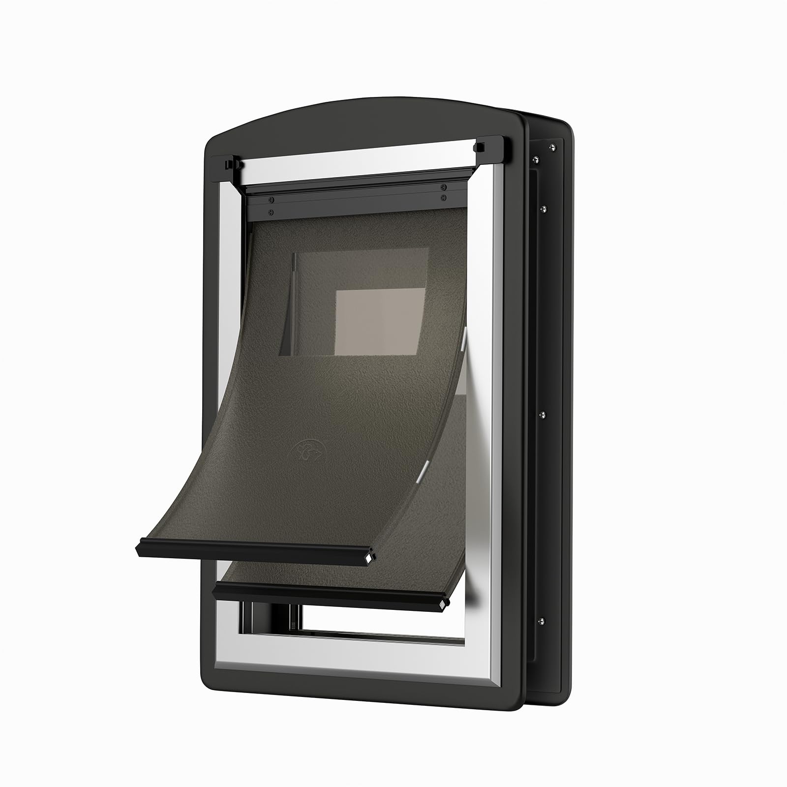 Sammak Extra Large Dog Door For Door,Dog Door With Steel Frame, Three-Position Adjustment Panel. (Pets Up To 220Lb)-Xlarge.
