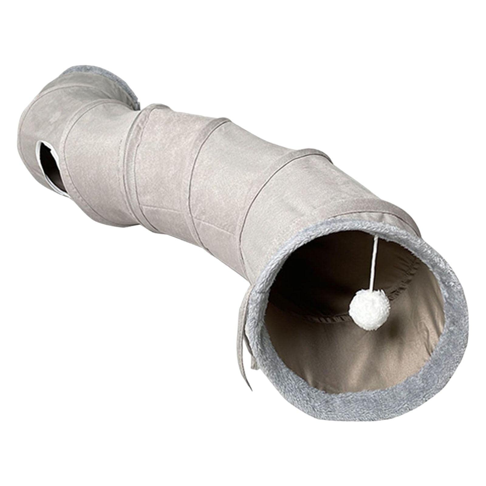 Secret Desire Foldable Cat Tunnel Peep Hole Suede Fabric Cat Toy Supplies Play Toy