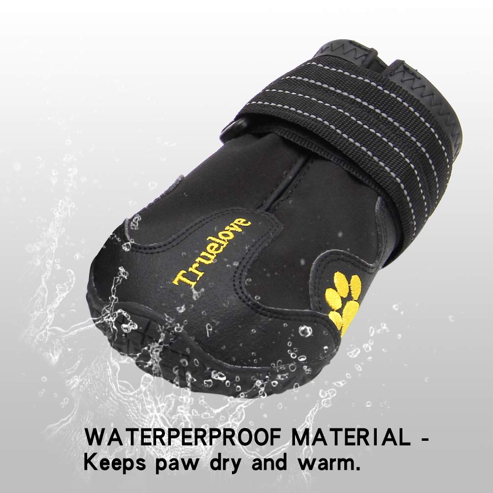 Mokcci Truelove Dog Boots Waterproof Dog Shoes With Reflective Straps For Small Medium Large