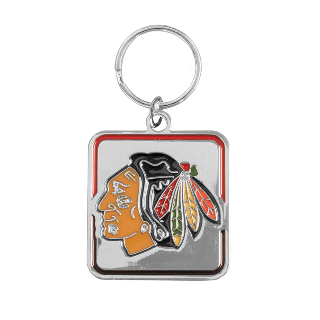 Little Earth Nhl Chicago Blackhawks Pet Collar Charmnhl Pet Collar Charm, Silver, 1.25' By 1.325'