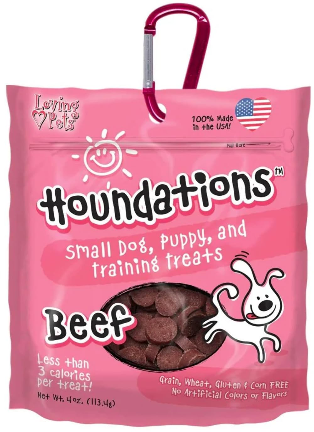 Loving Pets Houndations Beef Training Treats Dog Treat, 4 Oz/One Size, Multi (8151)