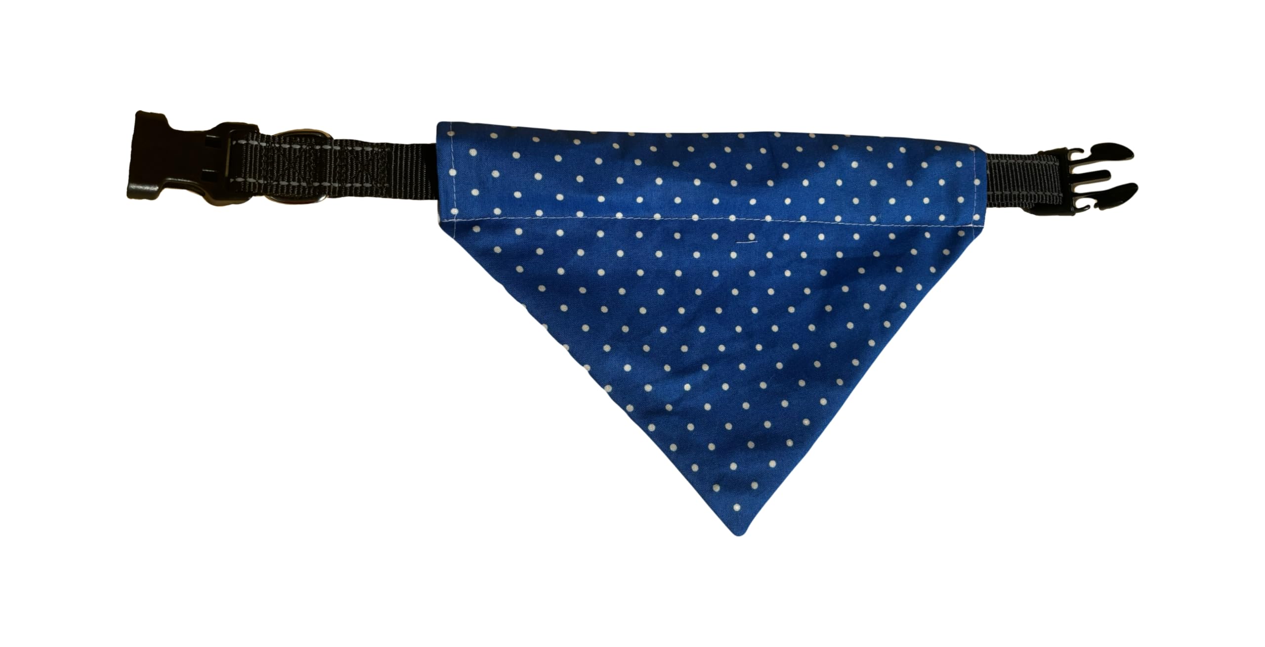 Colorful Dog Bandana | Blue | Geometric | Polka Dots | Reversible Slip On Dog Bandana | Slip Over The Collar Bandana | For Small