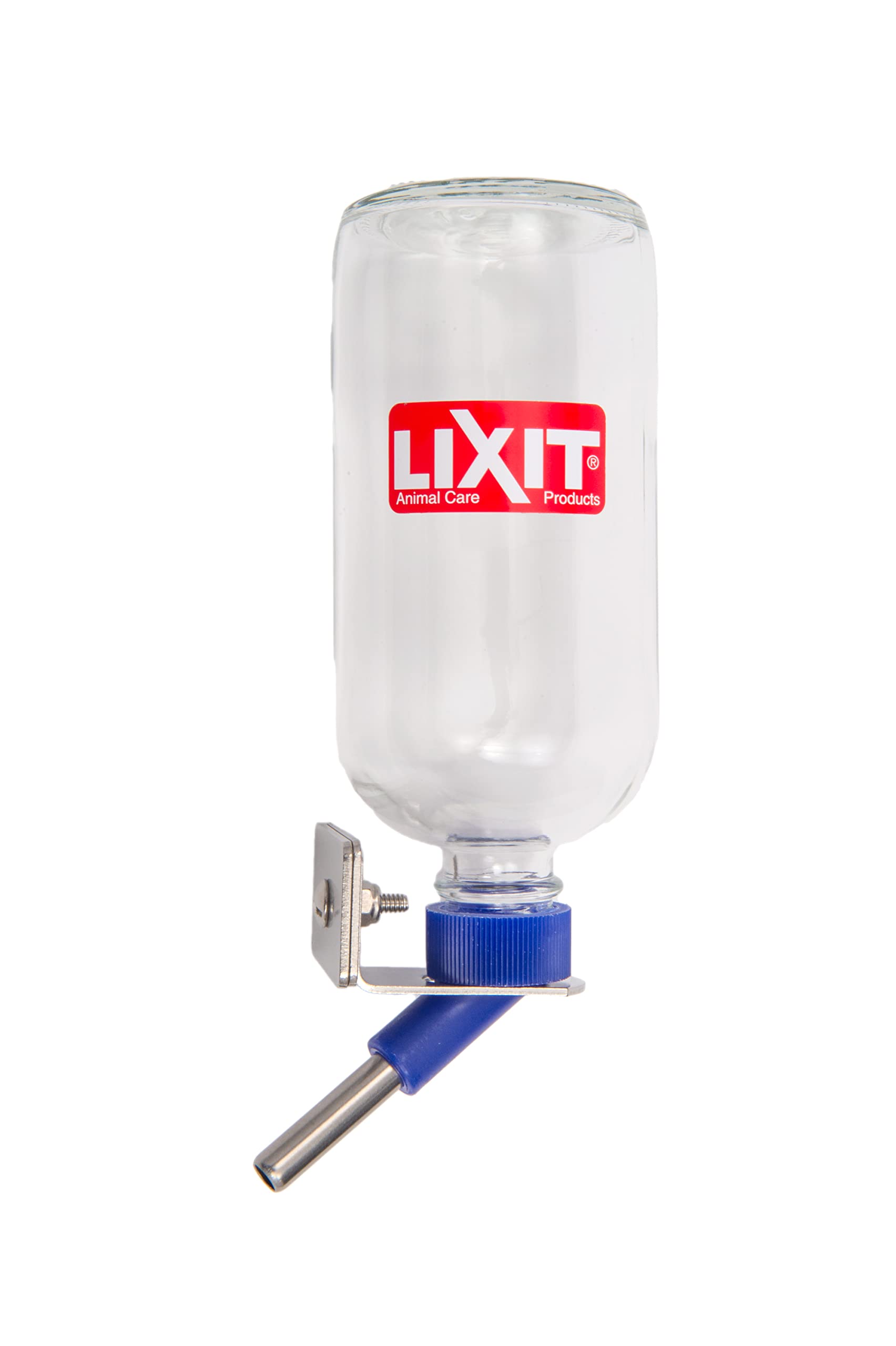 Lixit Glass Water Bottles for Rabbits, Ferrets, Small Birds, Guinea Pigs, Rats, Hamsters and Other Pets (16ozHD)