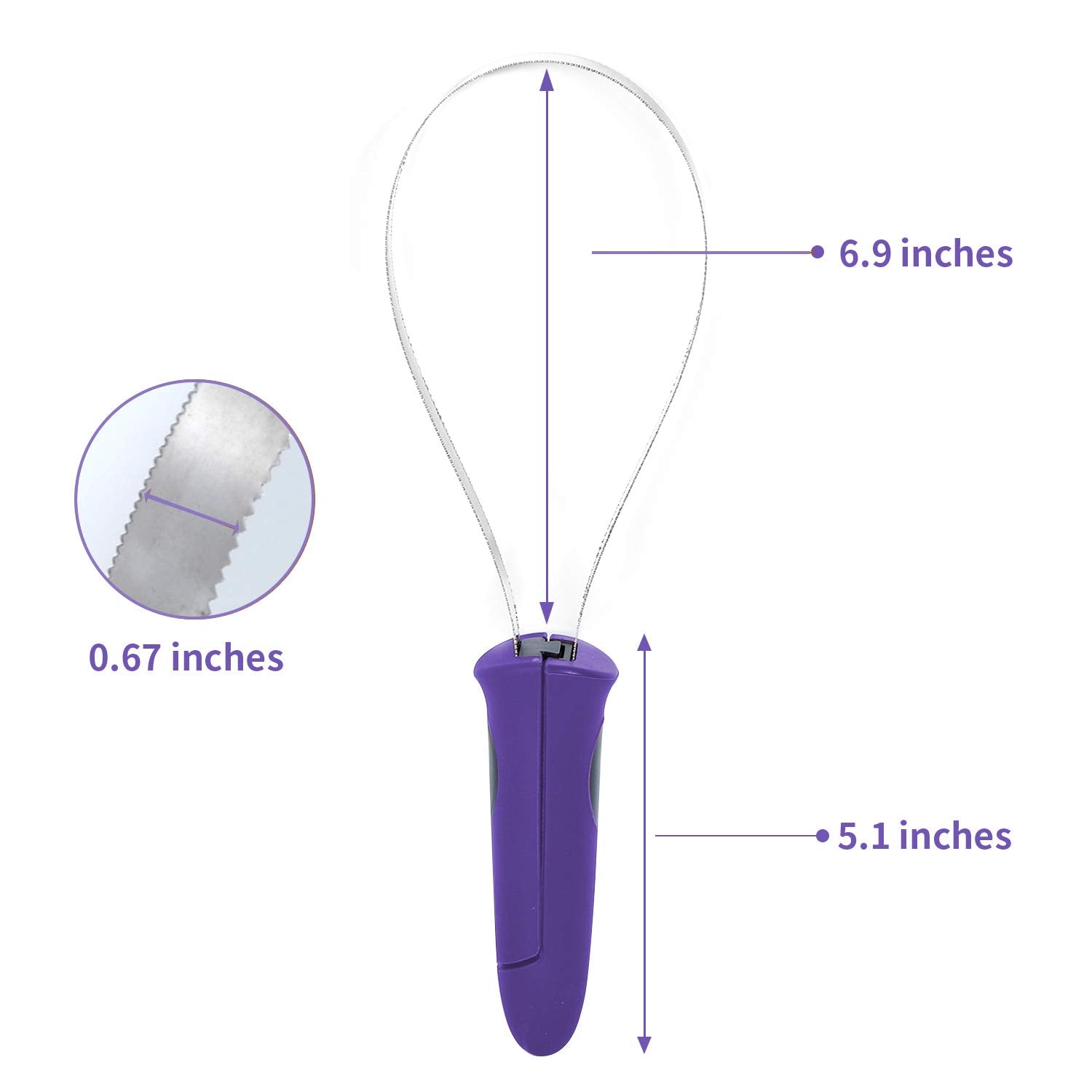 Both Winners Dual-Sided Shedding Blade With Stainless Steel Blade De-Shedding Tool For All Dog Coat Types- Soft Touch Grip (Purp
