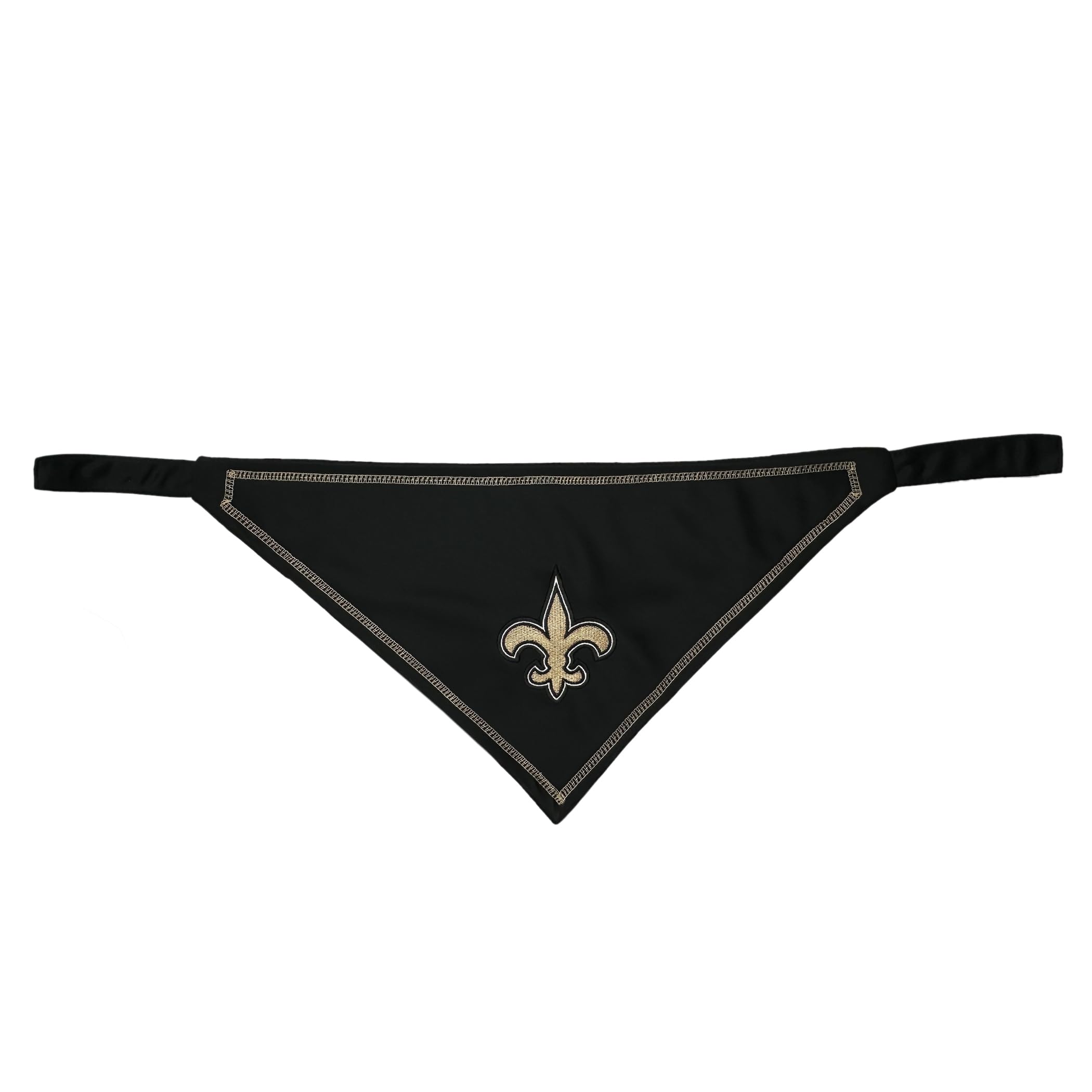 Pets First Nfl New Orleans Saints Tie Bandana, Size Large/X-Large. Dog Bandana Scarf Bib For Pet Cat Dog. The Ultimate Game-Day,