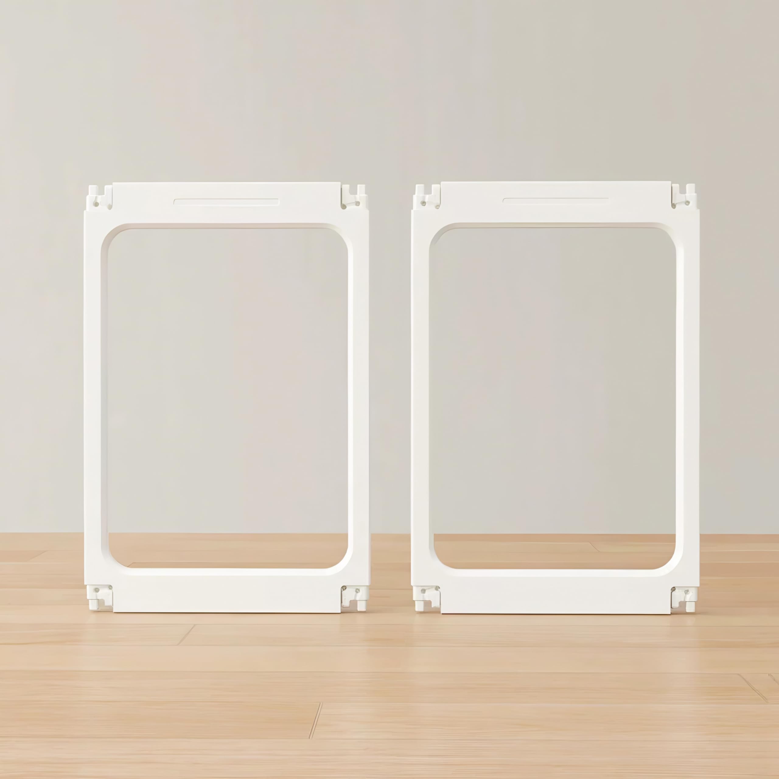 2Pcs 360 Clear Acrylic Dog Playpen For Small Dogs Indoor, Acrylic Plastic Puppy Playpen Easy To Clean, 23.6'' H Portable Dog Cag