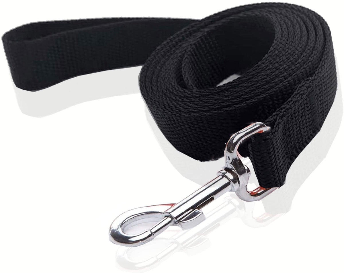 Nylon Dog Leash 8 Feet Long, Walking Training Dog Leashes For Medium Large Dogs(1'' X 8 Ft, Black)