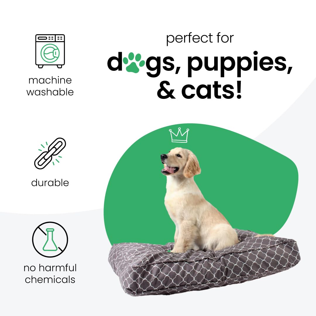 Molly Mutt Medium To Large Dog Bed Cover- Clark Gable Print - Measures 27   X36   X5 - 100% Cotton - Durable - Breathable - Sust