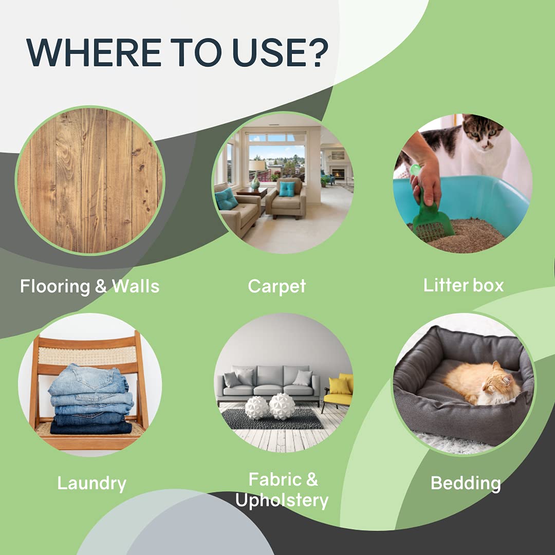 Thornell Cat Odor-Off Fresh Scent Concentrate Pet Smell Odor Eliminator Bundle - Cat Odor Eliminator Concentrate For Pet Urine O