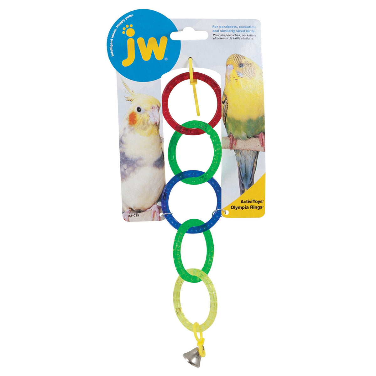 Jw Pet Company Activitoy Olympia Rings Small Bird Toy, Colors Vary