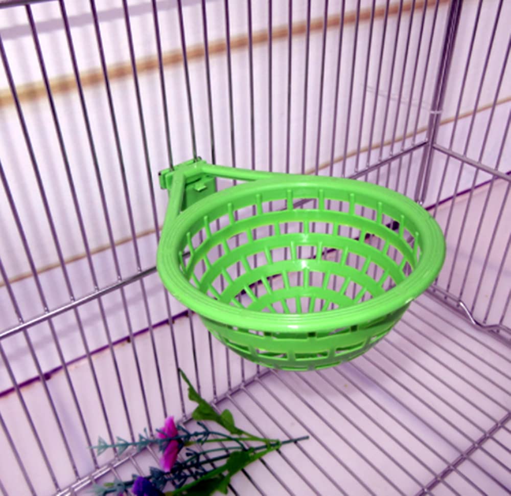 Fkumlun 6Pcs Bird Nests Plastic Hollow Hanging Cage Eggs Hatching Tool Bird Breeding Hut Nest Pan Finch Parrot Canary