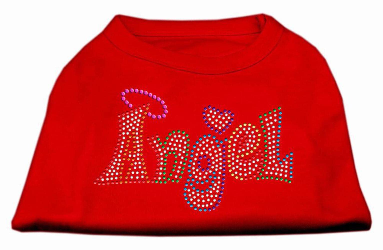 Mirage Pet Products Technicolor Angel Rhinestone Pet Shirt Red Xxxl (20)