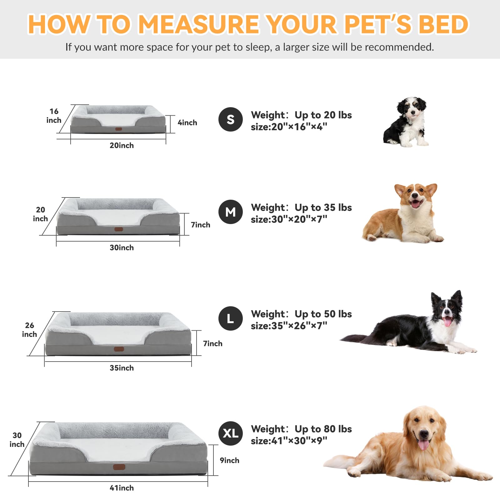 Dokdogs Orthopedic Dog Bed For Small Dogs Waterproof Memory Foam Puppy Pet Bed With Sides Nonskid Bottom Dog Couch Beds With Was