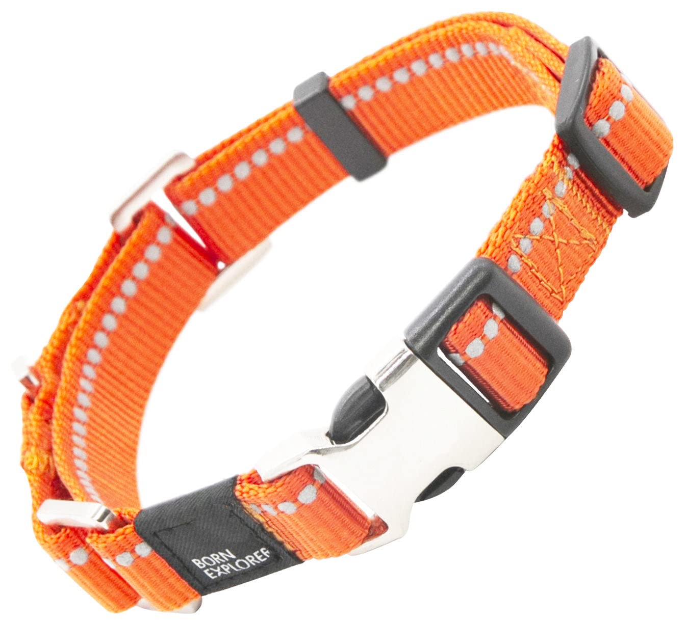 Pet Life Advent Outdoor Series Reflective Training Dog Leash And Collar, Lg, Orange