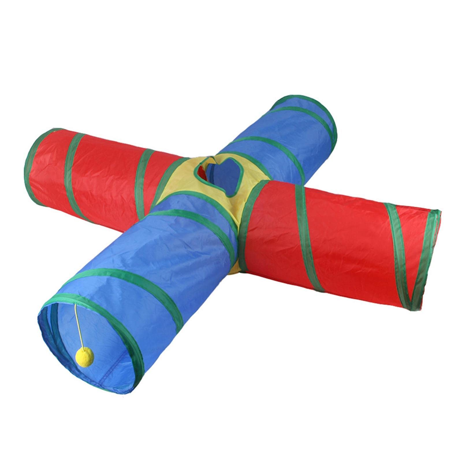 Enakshi Cat Tunnels Play Tunnels 4Way Colorful For Bunny Passageway Tubes Training|Pet Supplies | Cat Supplies | Toys